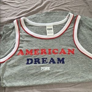 PINK American dream tank top